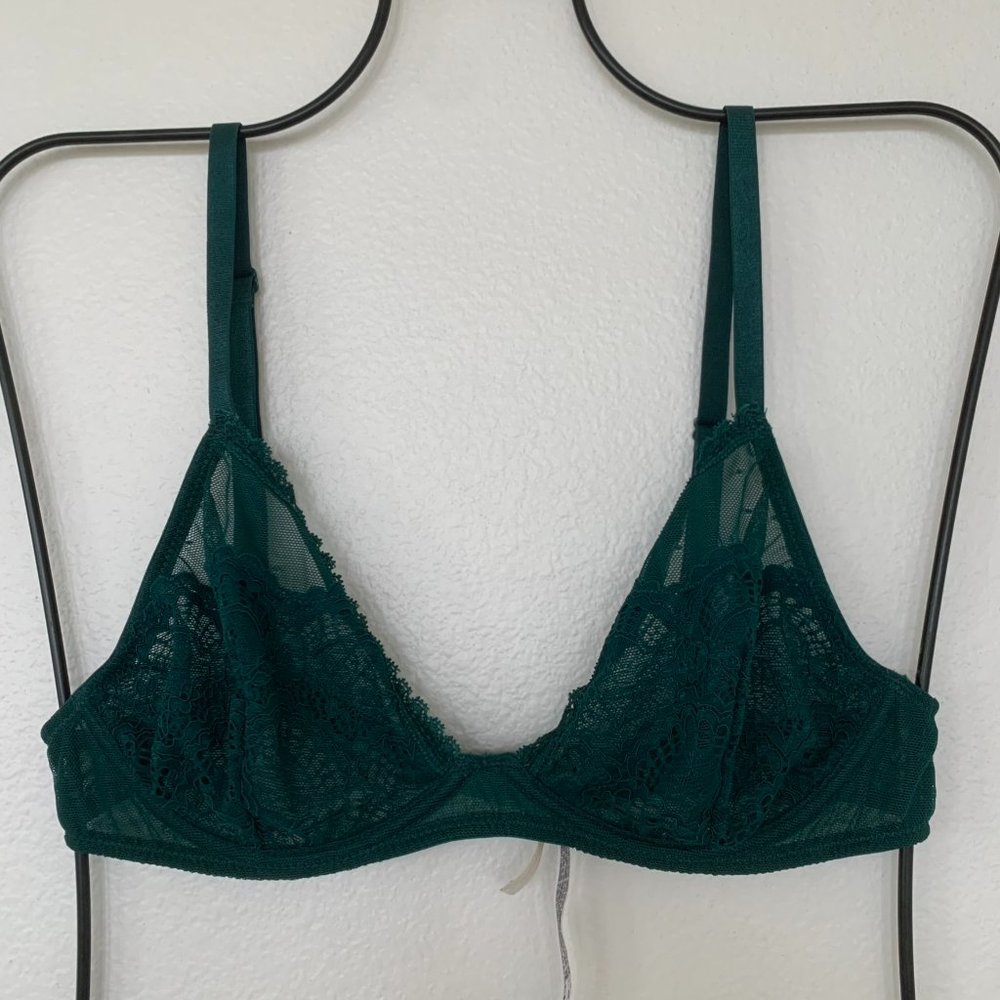 NWT Free People Intimately Free Lace Triangle Underwire Bra - Picture 2 of 5